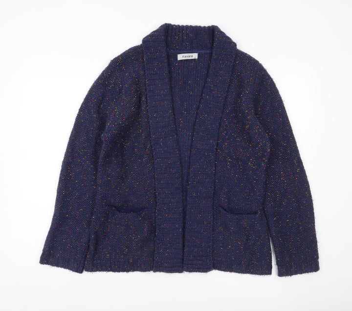 Alexara Women’s Blue Chunky Knit Long Sleeve Cardigan Size S