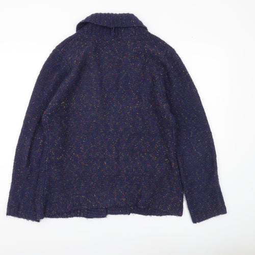 Alexara Women’s Blue Chunky Knit Long Sleeve Cardigan Size S
