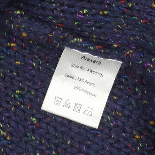 Alexara Women’s Blue Chunky Knit Long Sleeve Cardigan Size S