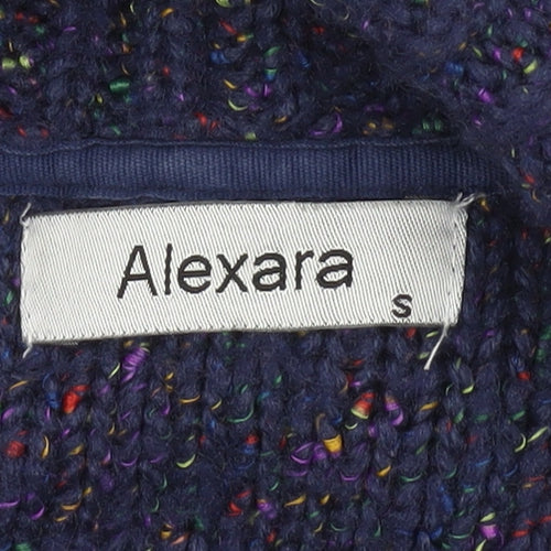 Alexara Women’s Blue Chunky Knit Long Sleeve Cardigan Size S