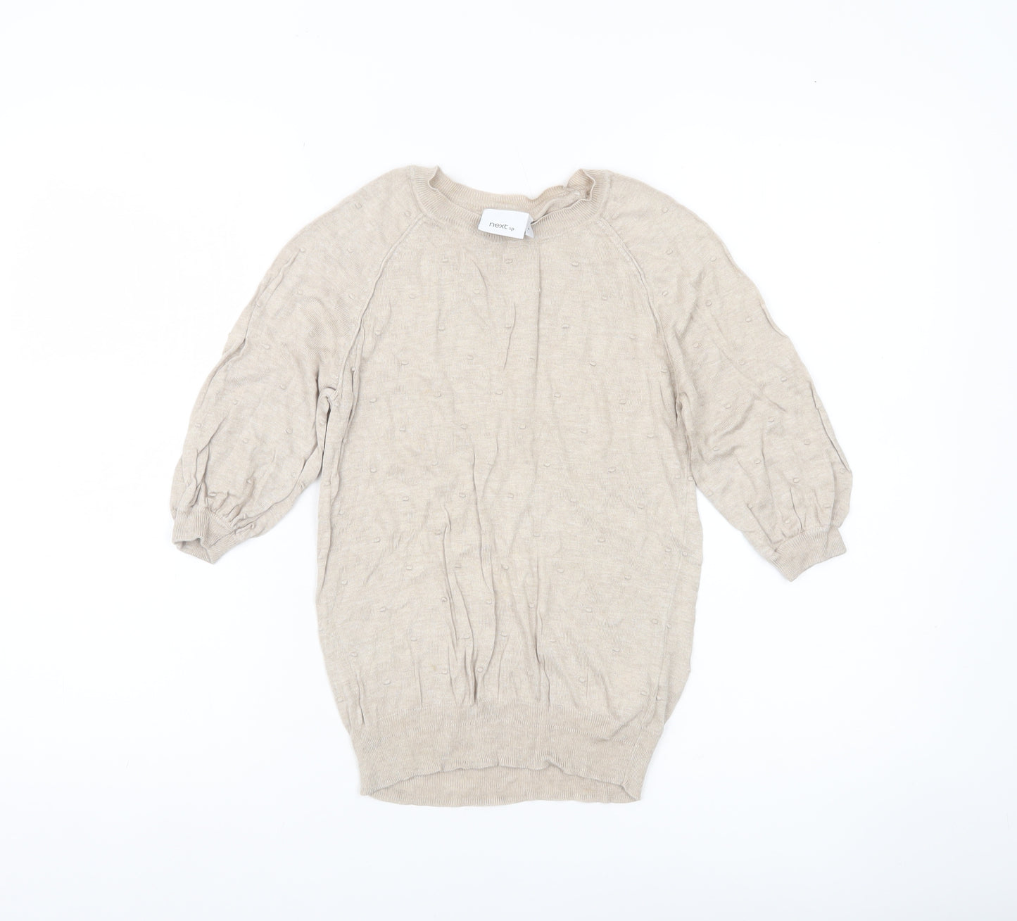Next Women’s Beige Size 8 Crew Neck Pullover Jumper