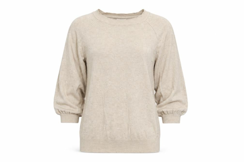 Front view of Next Women’s Beige, size UK 8, Crew Neck jumper