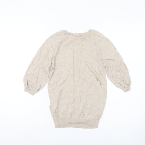 Next Women’s Beige Size 8 Crew Neck Pullover Jumper