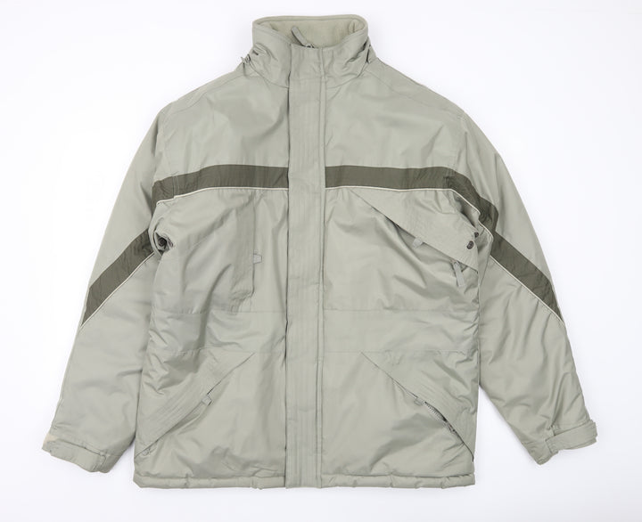 BHS Men’s Grey Medium 38-40" Parka Jacket Polyester Winter Coat