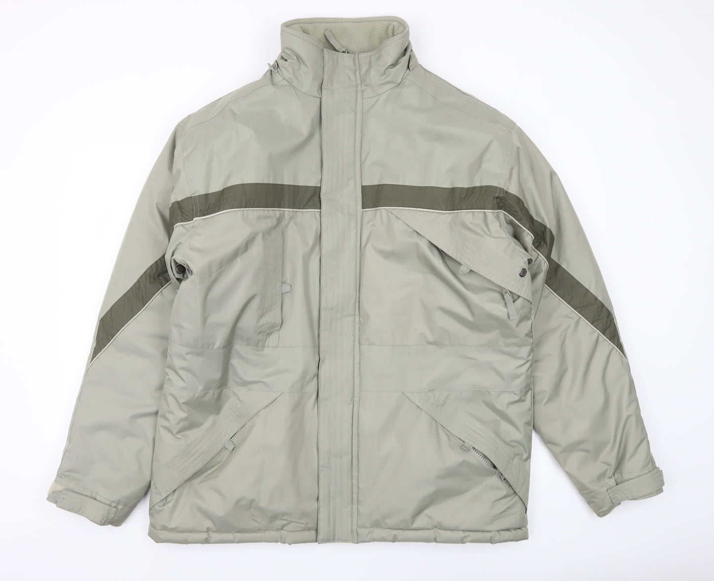 BHS Men’s Grey Medium 38-40" Parka Jacket Polyester Winter Coat