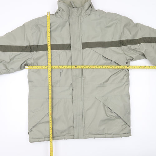 BHS Men’s Grey Medium 38-40" Parka Jacket Polyester Winter Coat