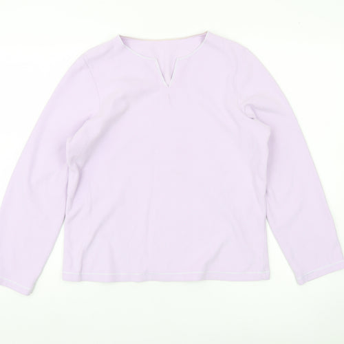 Marks and Spencer Womens Purple Size 10 Blouse Long Sleeve Polyester