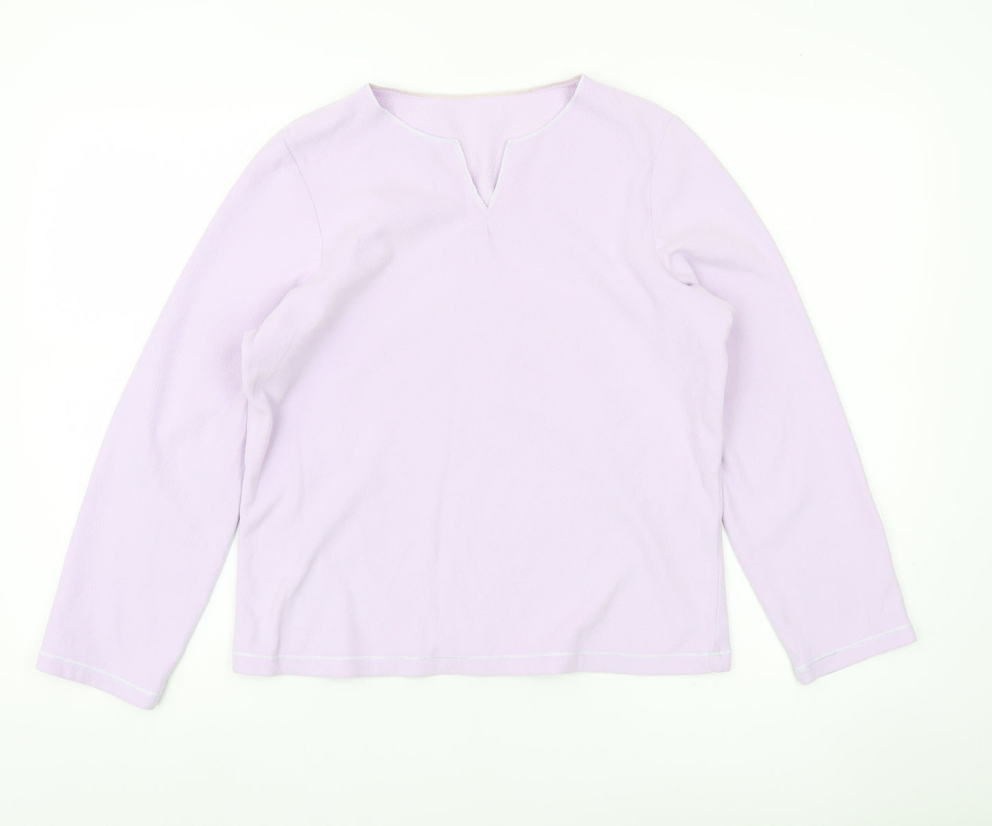 Marks and Spencer Womens Purple Size 10 Blouse Long Sleeve Polyester
