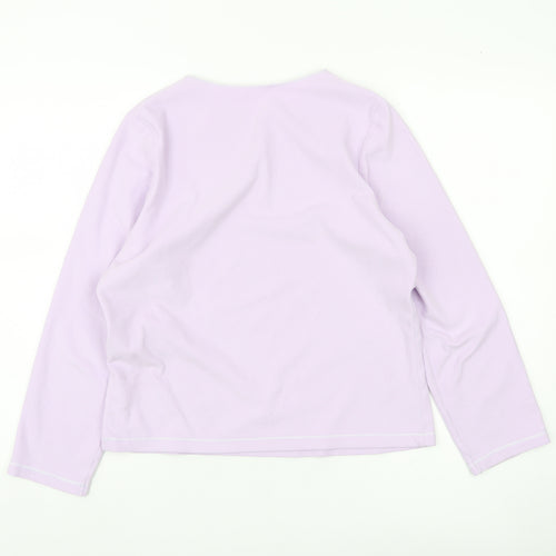 Marks and Spencer Womens Purple Size 10 Blouse Long Sleeve Polyester