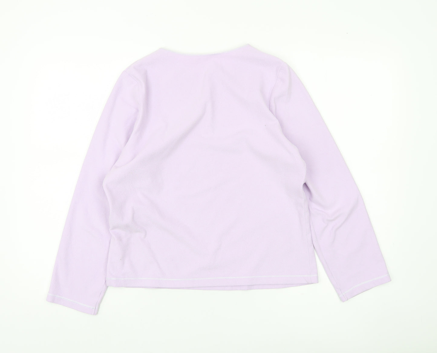 Marks and Spencer Womens Purple Size 10 Blouse Long Sleeve Polyester