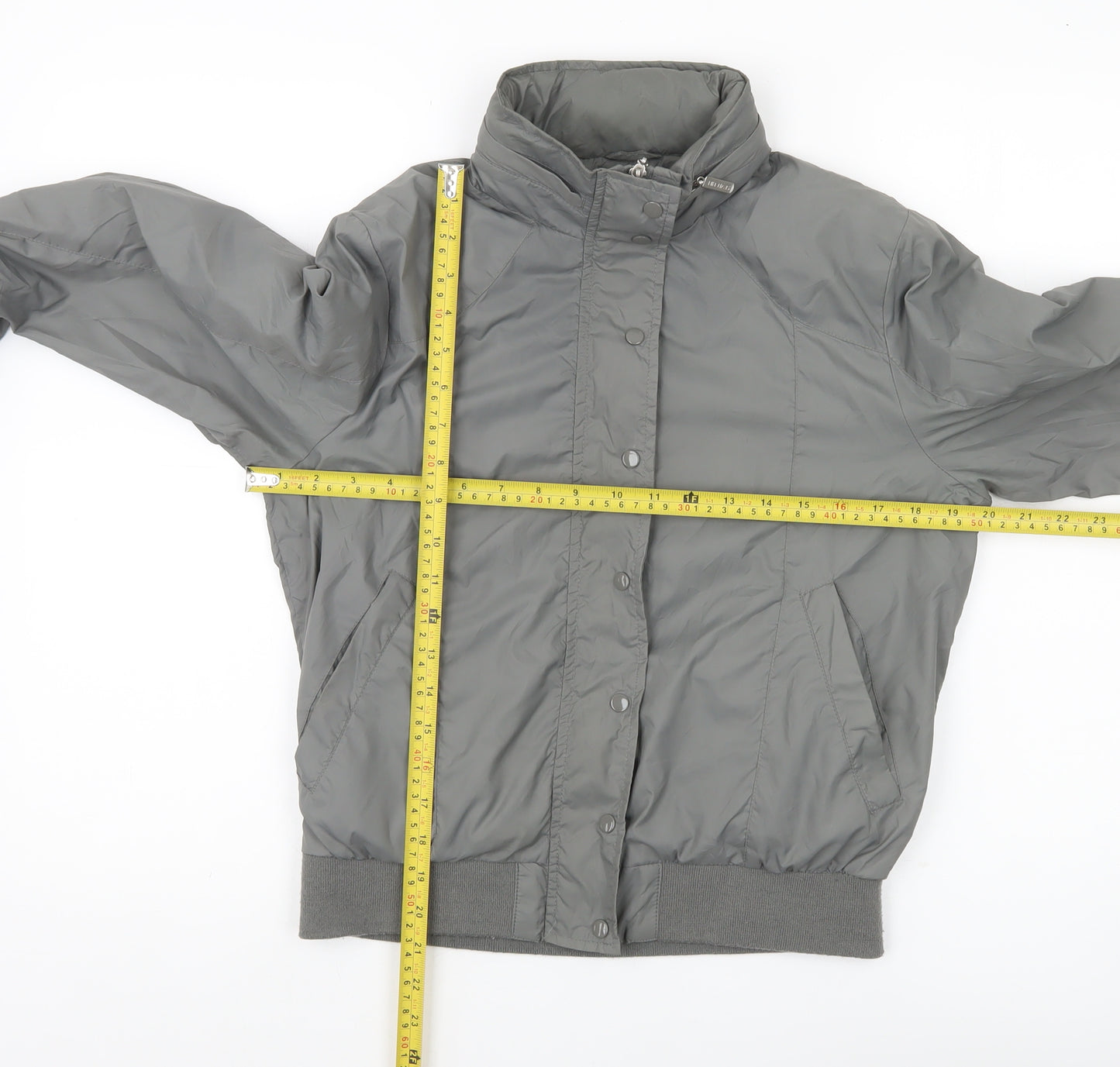 Sevenhill Women’s Grey Bomber Jacket XL Polyester Casual