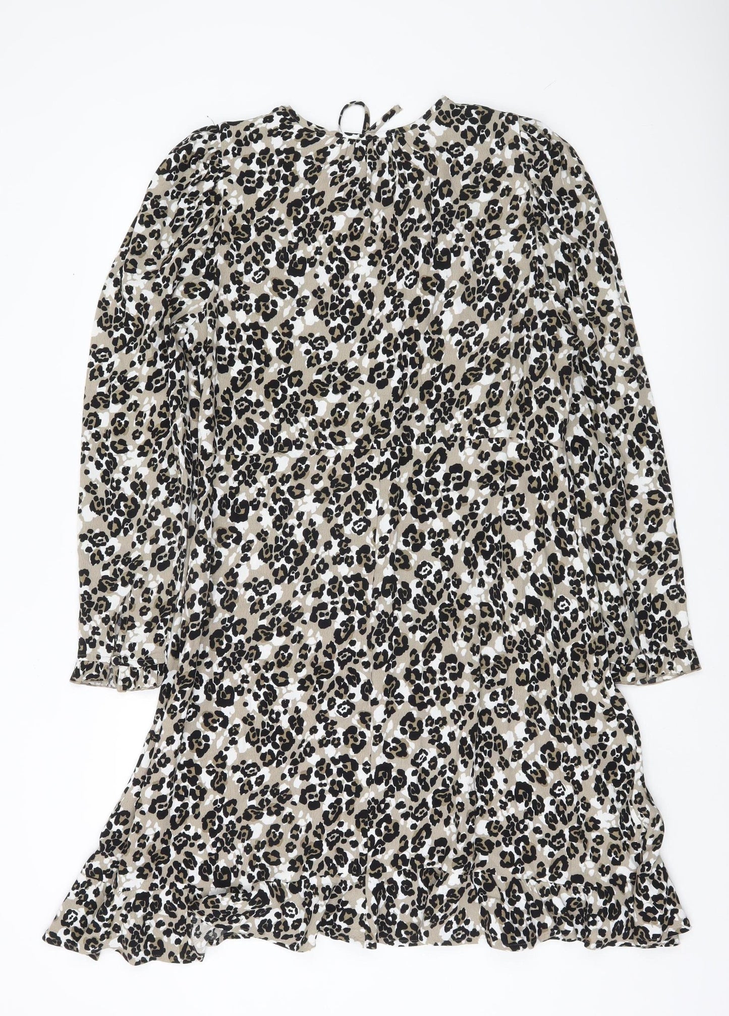 Marks and Spencer Women’s Multicoloured Leopard Print Shift Dress Size 14