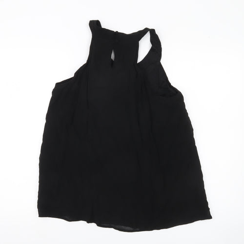Next Women’s Black Sequin Embellished Sleeveless Tank Top Size 18
