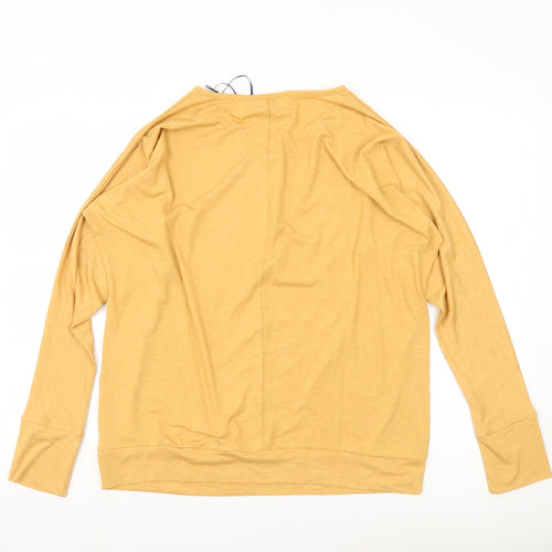 ISLE Collection Women’s Yellow Long Sleeve Relaxed T-Shirt Size S