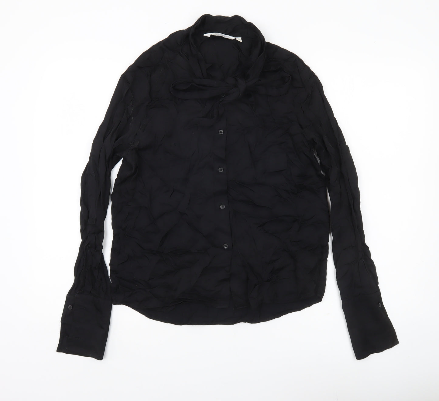 & Other Stories Women Black Size 6 Blouse Long Sleeve Viscose