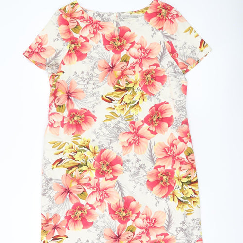 Marks and Spencer Women’s Multicoloured Floral Shift Dress UK 14