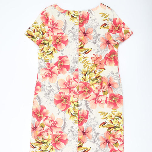 Marks and Spencer Women’s Multicoloured Floral Shift Dress UK 14