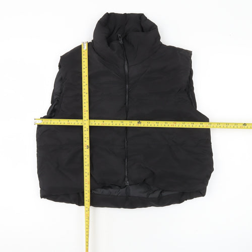 Rising Women’s Black Puffer Waistcoat L Sleeveless Quilted Vest