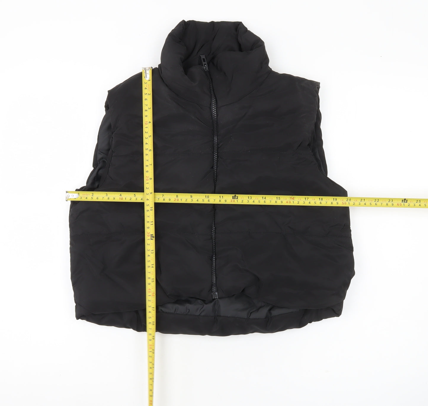 Rising Women’s Black Puffer Waistcoat L Sleeveless Quilted Vest