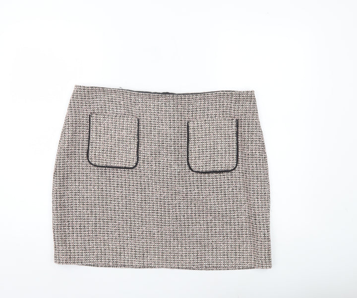 George Women’s Multicoloured Tweed Check Skirt Size 16