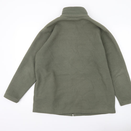 Bonmarché Mens Green Fleece Jacket Size M Regular Fit Full Zip