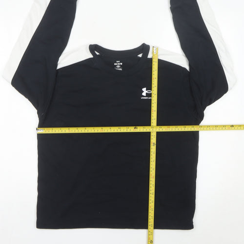 Under Armour Womens Black Sweatshirt Size M Logo Pullover Gym