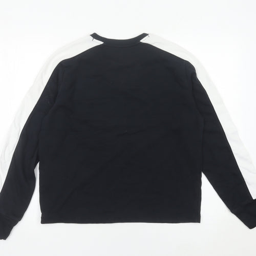 Under Armour Womens Black Sweatshirt Size M Logo Pullover Gym