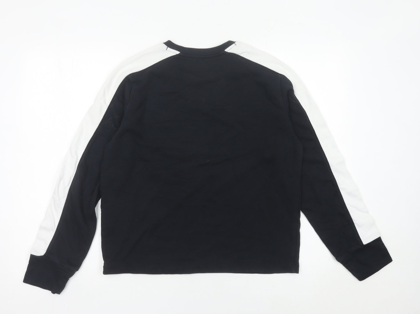 Under Armour Womens Black Sweatshirt Size M Logo Pullover Gym