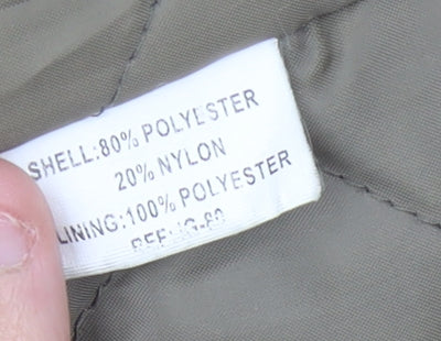 Classics Womens Brown Size 12 Mid-Length Hooded Parka Jacket