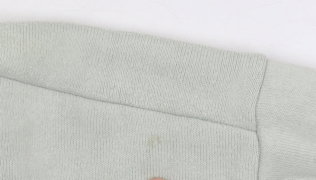 Quba & Co Men’s Green Quarter Zip Sweatshirt Size L Mock Neck