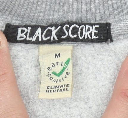 Black Score Unisex Grey Medium Sweatshirt Graphic Dog Print