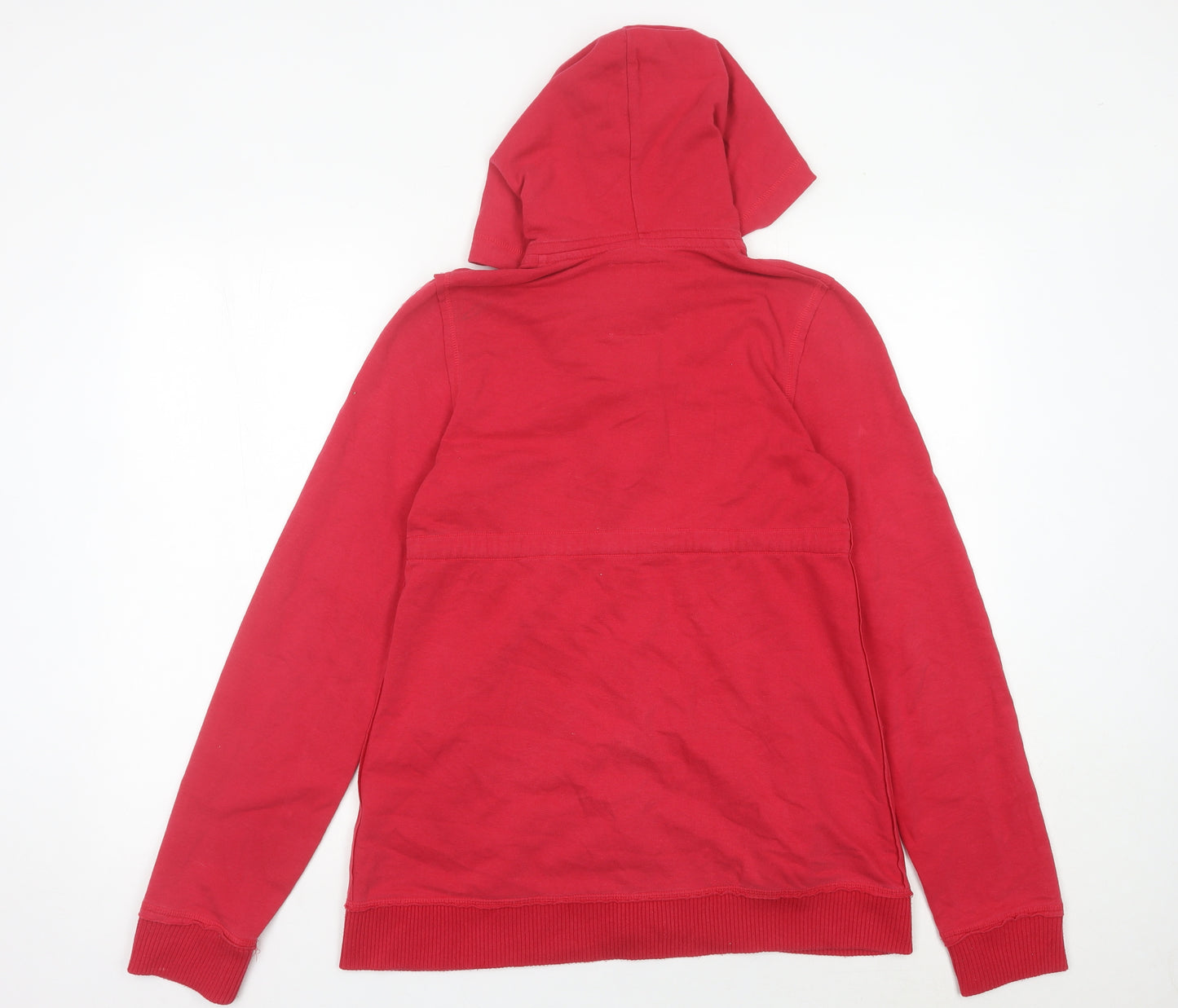Green Coast Womens Red Small Hoodie Cardigan Cotton Blend
