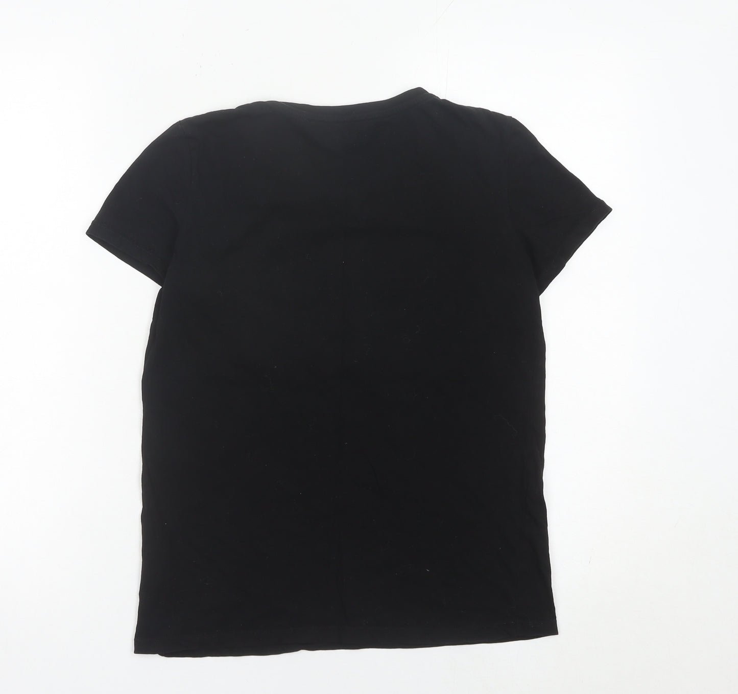 Cropp Women’s Black XS Graphic Cotton T-Shirt Casual