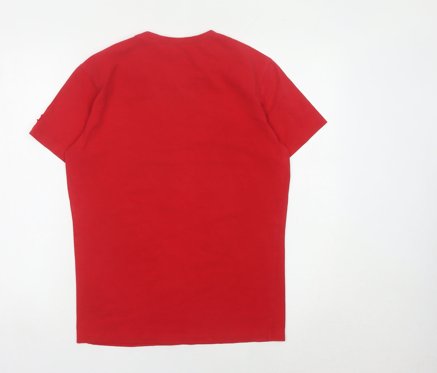 Armani Exchange Men Red L Graphic Logo Crew Neck T-Shirt