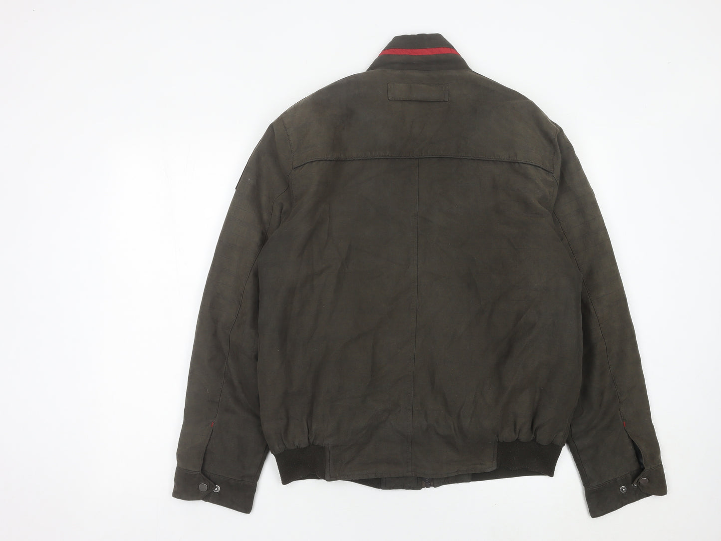 Hardtop Men’s Brown Bomber Jacket Size 48 Full Zip Casual