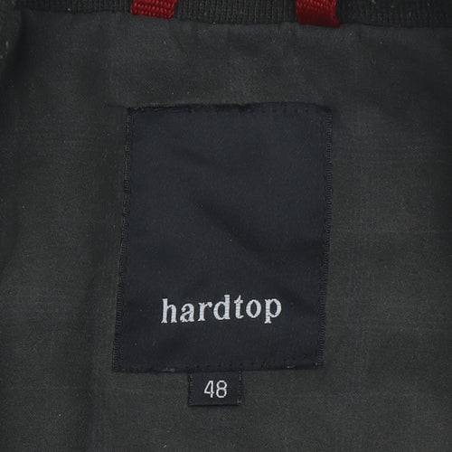 Hardtop Men’s Brown Bomber Jacket Size 48 Full Zip Casual