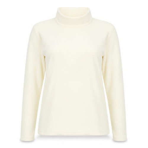 Regatta Women's Ivory Fleece Sweatshirt UK 10 1/2 Zip Outdoor Pullover