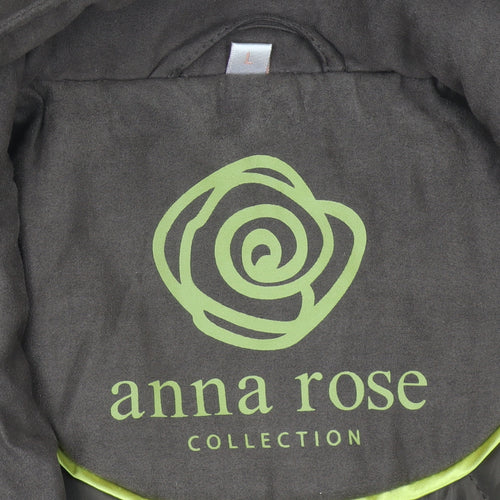 Anna Rose Women’s Brown Mid-Length Overcoat Size L Polyester