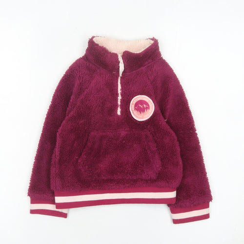 Mountain Warehouse Girls Purple Fleece Sweatshirt 2-3 Years Pullover