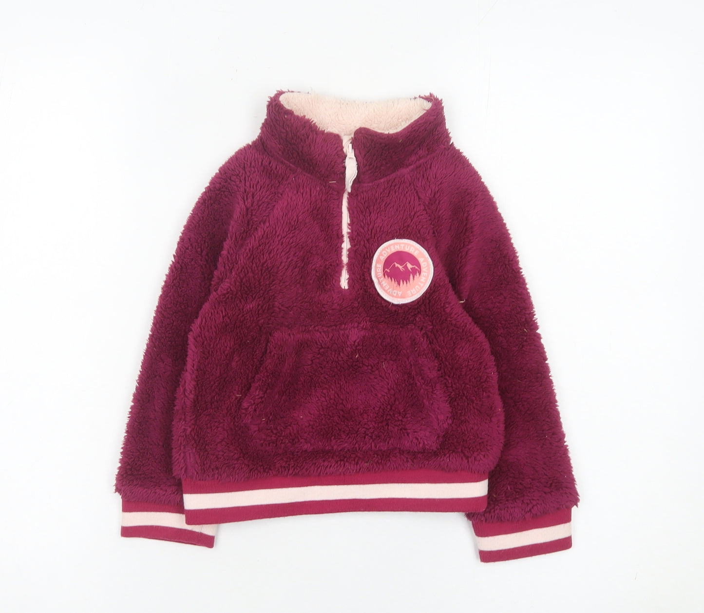 Mountain Warehouse Girls Purple Fleece Sweatshirt 2-3 Years Pullover