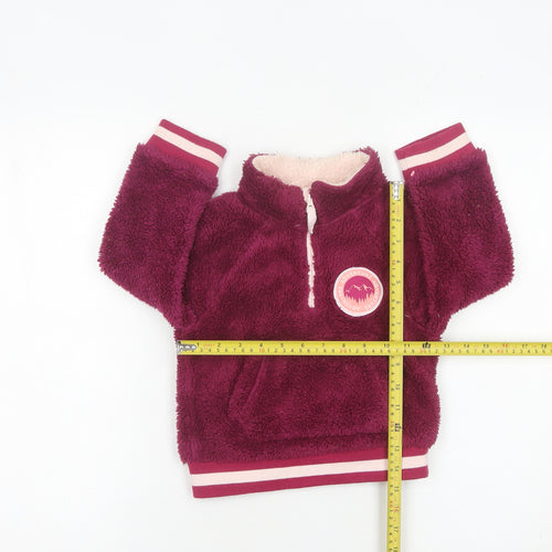 Mountain Warehouse Girls Purple Fleece Sweatshirt 2-3 Years Pullover
