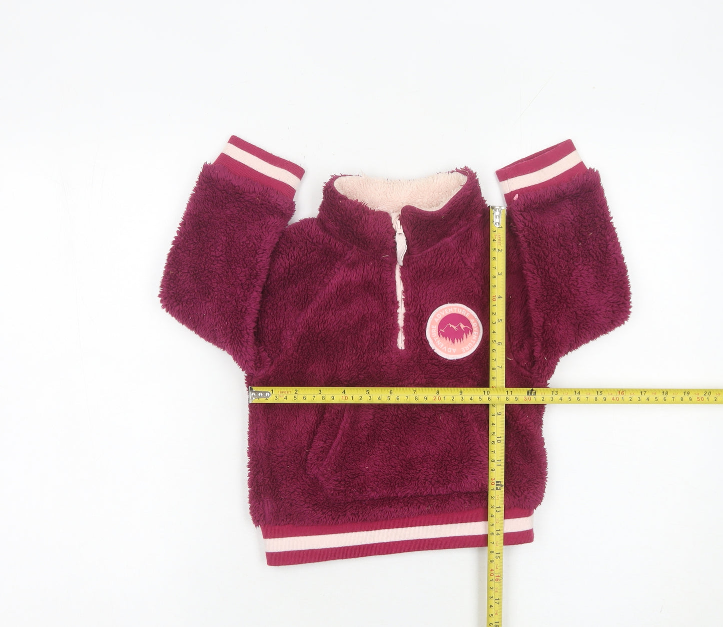 Mountain Warehouse Girls Purple Fleece Sweatshirt 2-3 Years Pullover