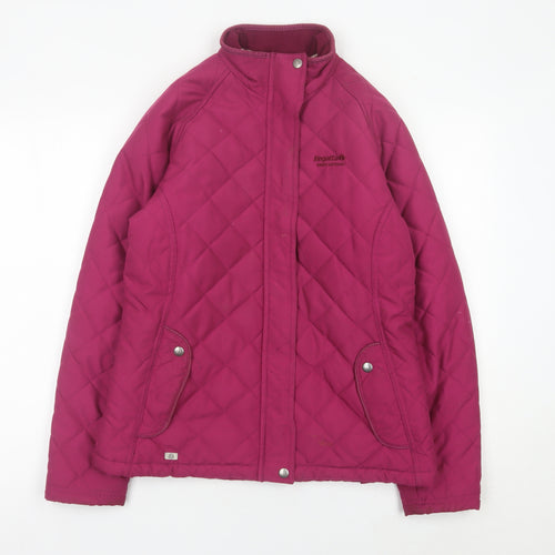 Regatta Womens Pink Quilted Mid-Length Jacket Size 12
