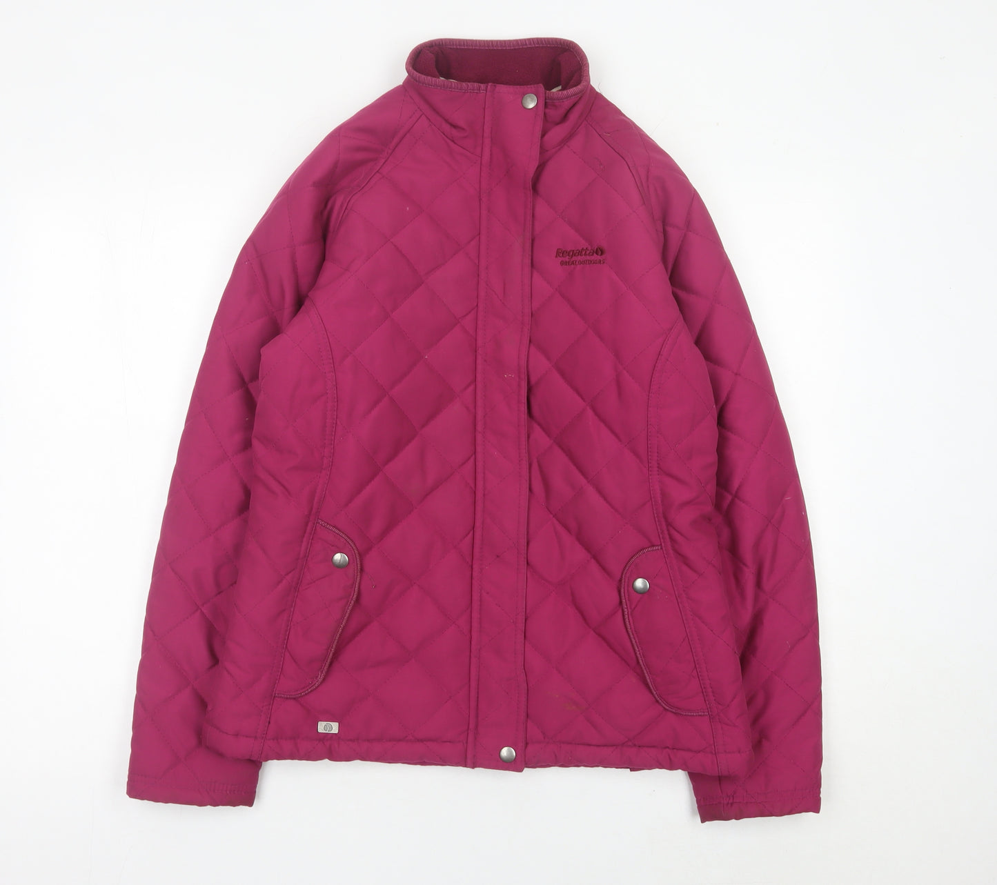 Regatta Womens Pink Quilted Mid-Length Jacket Size 12