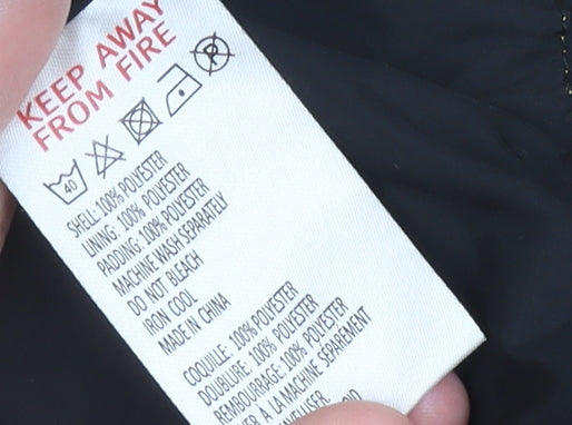 Light Before Dark Womens Yellow Puffer Jacket S Quilted Winter Coat