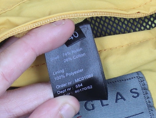 Douglas Men’s Yellow Waterproof Jacket Size 40 Nylon Cotton