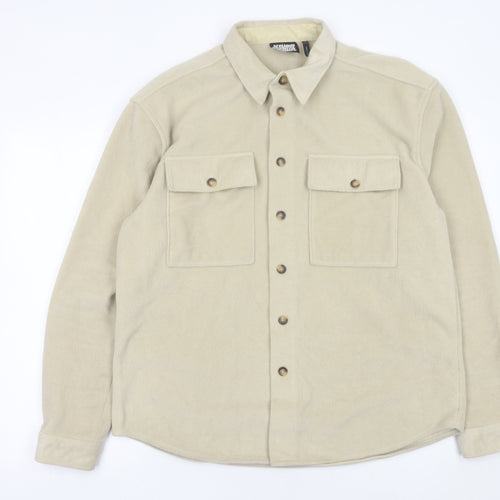 Reclaimed Vintage Men's Beige Fleece Jacket Small Regular Fit 36-38"