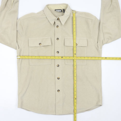 Reclaimed Vintage Men's Beige Fleece Jacket Small Regular Fit 36-38"