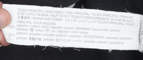 Pull&Bear Mens Black Small Sweatshirt Crew Neck Long Sleeve Pullover