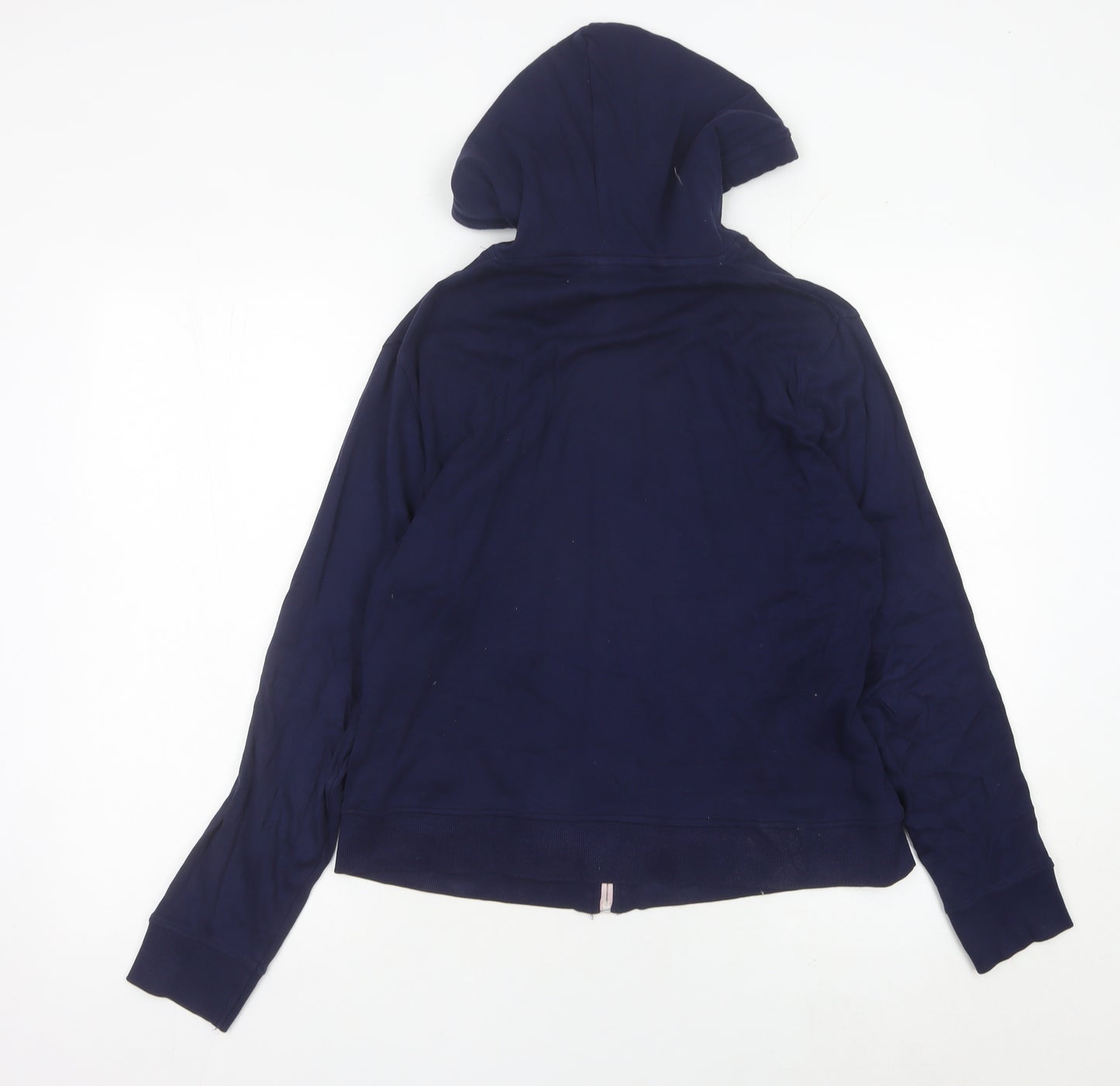 LA Gear Womens Navy Blue Full Zip Hoodie Size 14 Cotton